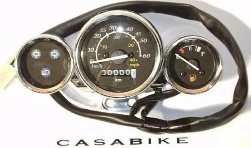 Tacho Komplett 50 ccm Tachometer Cockpit Roller Retro ZNEN Burnout Nova Easy Cruiser Alpha Motor Firenze Benero Razory Techno Classic