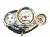 Tacho Tachometer weiss 125ccmTachoeinheit Cockpit Motorroller Retro ZNEN Nova Easy Cruiser Burnout Alpha Motors Firenze, Casabike Torino Lexmoto Valencia Techno Classic Gt Union