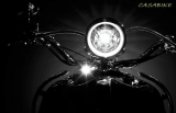 LED Scheinwerfer Mit H4 Lampe + mit Lampenschirm für Retro Roller ZNEN Casabike Nova Burnout Easycruiser Alpha Motor