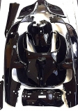 Komplette Verkleidung in schwarz glänz Retro  Motorroller Znen, Casabike, Razory, Firenze, Nova, Techno Classic, Taizhou,Benzhou, Alpha Motor, Burnout, Easy Cruiser